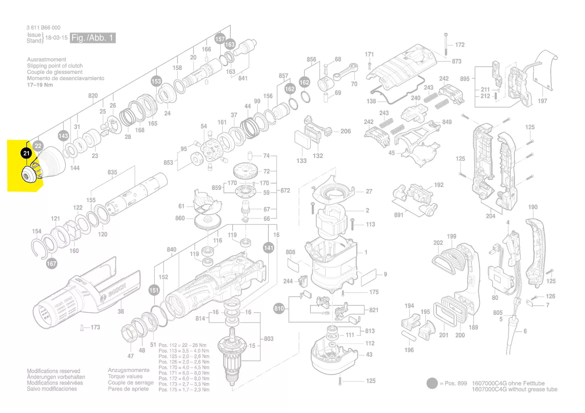 Capuchon de protection réf. 1 600 A00 1XC